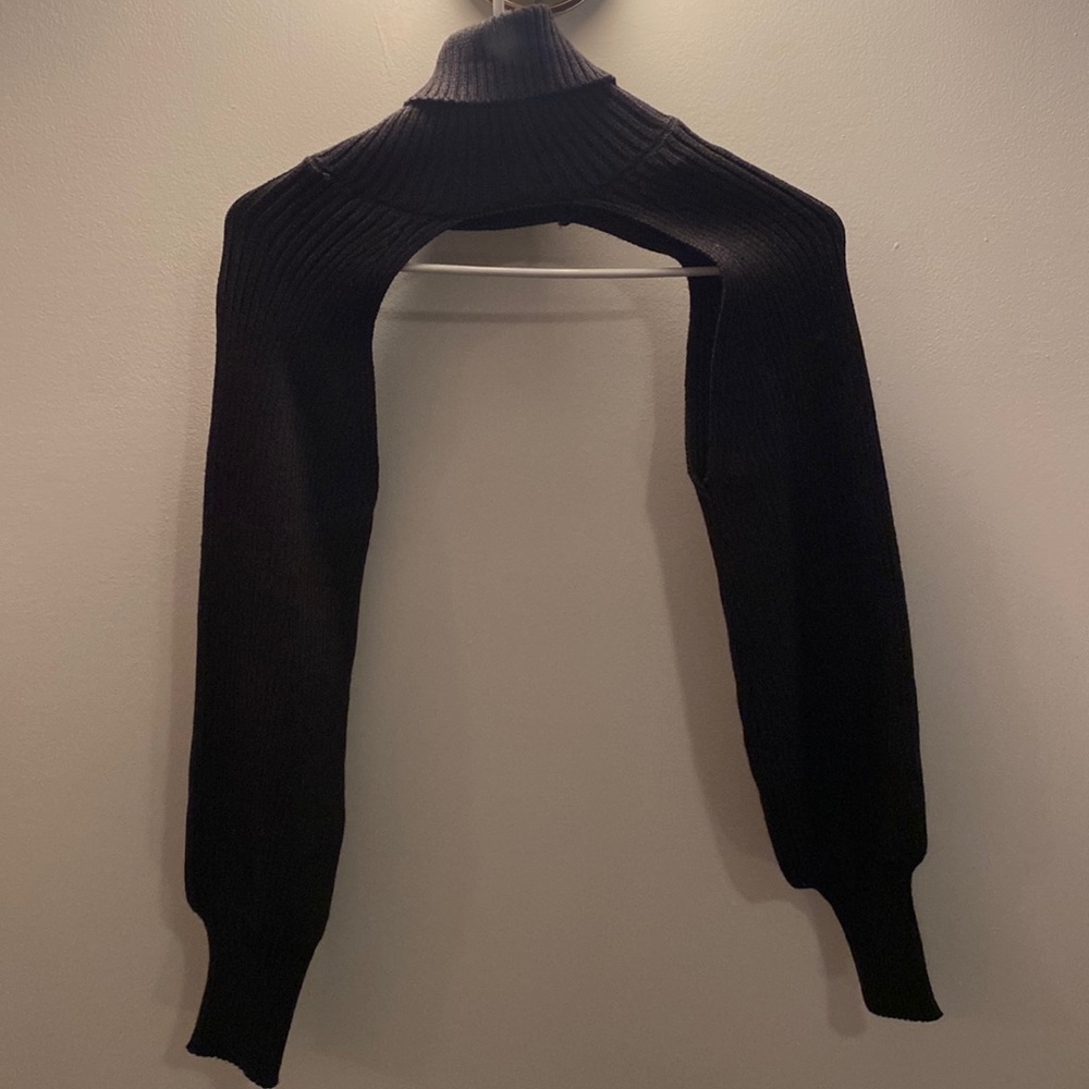Black Half Sweater